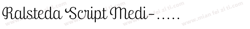 Ralsteda Script Medi字体转换